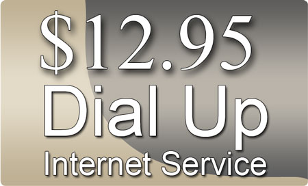 12.95 Dial Up Internet Service