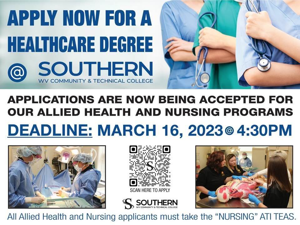 Nursing And Allied Health Application Deadline Southern West Virginia